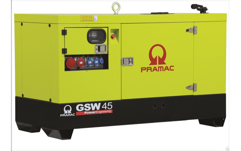 Дизельный генератор Pramac GBW45Y в кожухе