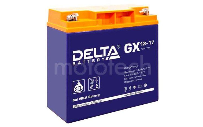 Аккумуляторная батарея Delta GX 12-17