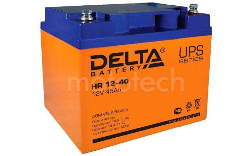 Аккумуляторная батарея Delta HR 12-40