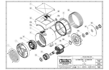 Генератор (альтернатор) Mecc Alte ECP32-2L/2 A
